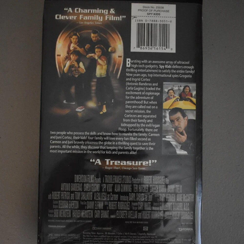 Spy Kids VHS - Picture 2 of 2